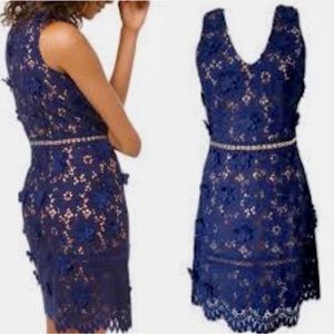 MICHAEL KORS Floral Appliqué Lace Dress - Size 4